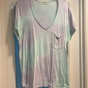 Women’s T.La Pastel Tie-Dye V-Neck Top